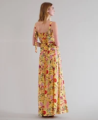 julia jordan Women's Square Neck Maxi Dress