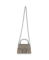 Pre-Owned Gucci Beige Gg Supreme Canvas Mini Dionysus Top Handle Bag