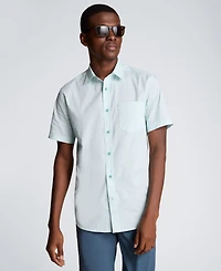 Kenneth Cole Men's Short-Sleeve Slim Fit Shirt