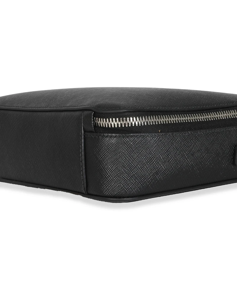 Pre-Owned Prada Black Saffiano Medium Brique Crossbody Bag