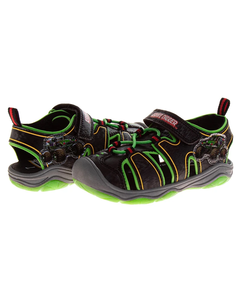 Monster Jam Little Boys Sport Sandals