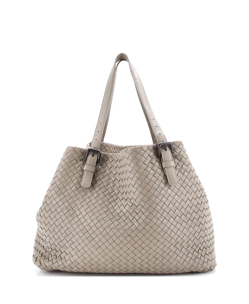 Pre-Owned Bottega Veneta Large A-Shape Tote Intrecciato Nappa