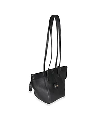 Pre-Owned Fendi Black Vitello Mini Origami Tote