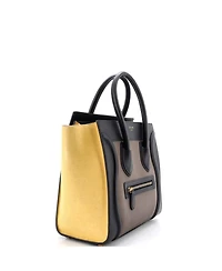 Pre-Owned Celine Micro Tricolor Luggage Bag Leather