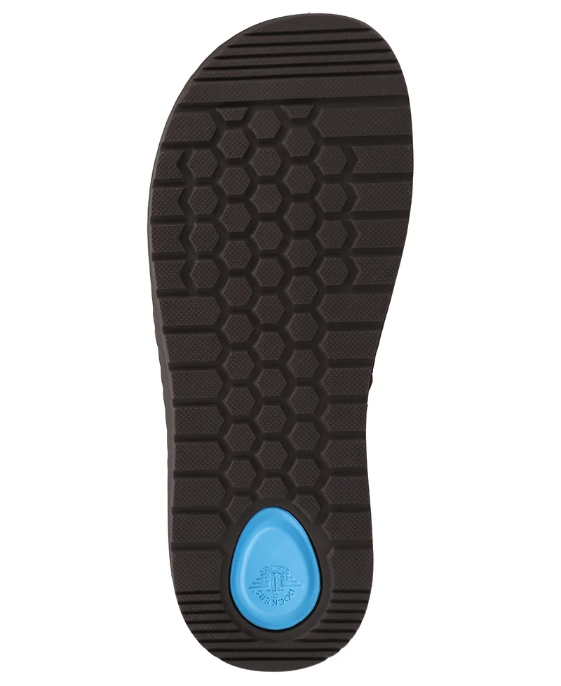 Dockers Men's Sarasota Tumbled Full Grain Moc Toe Sandal