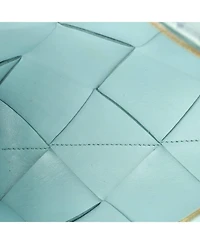 Pre-Owned Bottega Veneta Small Cassette Camera Crossbody Bag Maxi Intrecciato Leather