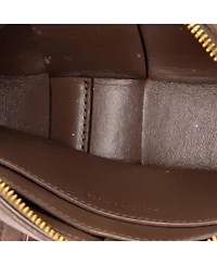 Pre-Owned Bottega Veneta Mini Cassette Zip Phone Crossbody Bag Maxi Intrecciato Leather