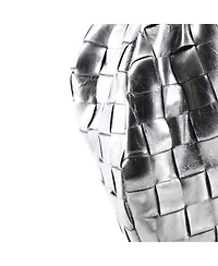 Pre-Owned Bottega Veneta Mini Bv Jodie Hobo Metallic Intrecciato Nappa