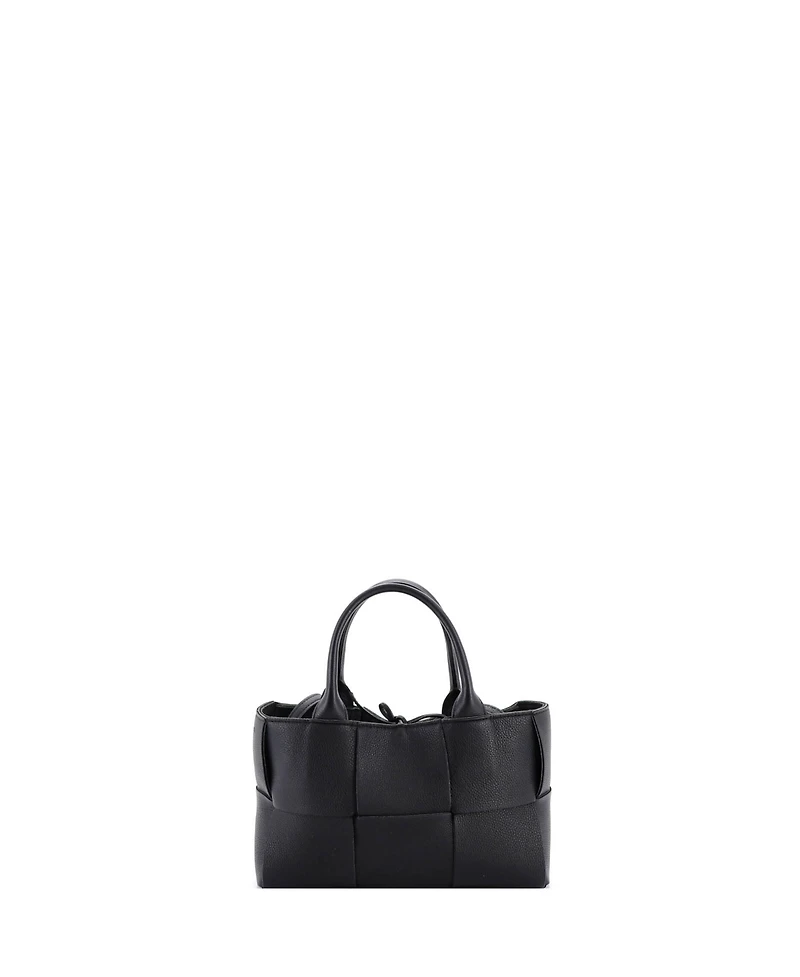 Pre-Owned Bottega Veneta Mini Arco Tote Maxi Intrecciato Leather