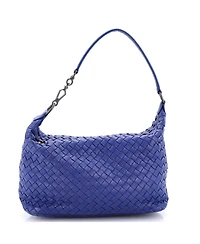 Pre-Owned Bottega Veneta Small Zip Hobo Intrecciato Nappa