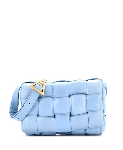 Pre-Owned Bottega Veneta Cassette Crossbody Bag Padded Maxi Intrecciato Leather