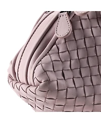 Pre-Owned Bottega Veneta Small Double ZIp Nodini Crossbody Bag Intrecciato Nappa