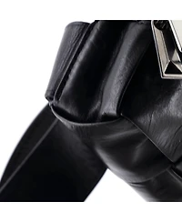 Pre-Owned Bottega Veneta Cassette Sling Crossbody Bag Maxi Intrecciato Leather