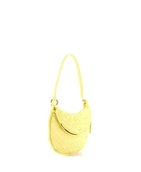 Pre-Owned Bottega Veneta Small Gemelli Shoulder Bag Intrecciato Leather