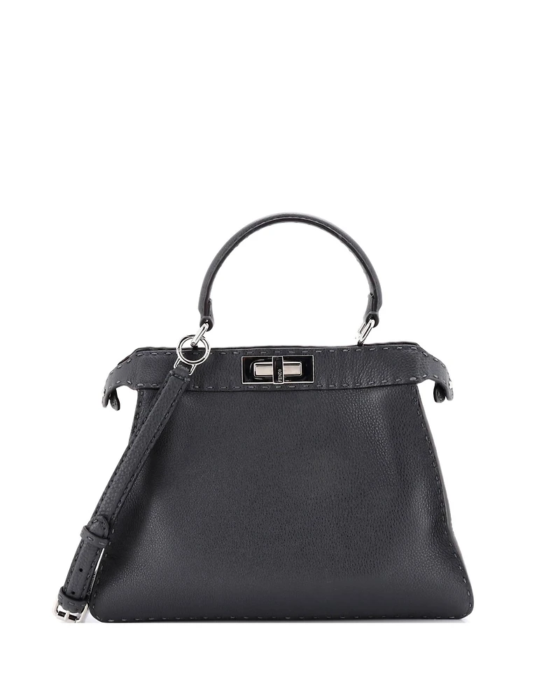 Pre-Owned Fendi Medium Selleria Peekaboo ISeeU Bag Leather