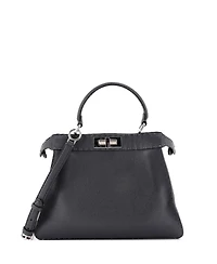 Pre-Owned Fendi Medium Selleria Peekaboo ISeeU Bag Leather