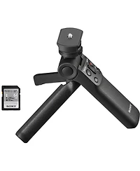 Sony Zv-1 Compact 4K Hd Camera, White, Bundle with Shooting Grip/Tripod, 64GB Memory Card and Shoulder Bag