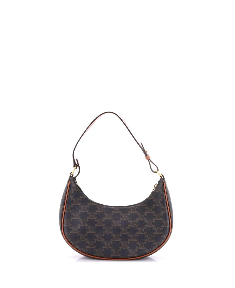 Pre-Owned Celine Ava Bag Triomphe Coated Canvas