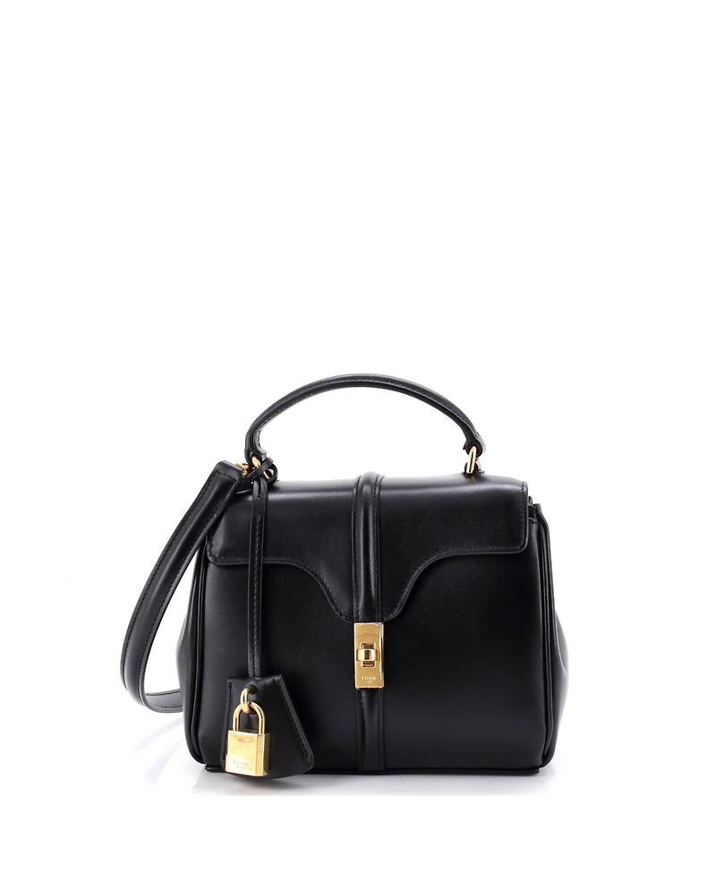 Pre-Owned Celine Mini 16 Top Handle Bag Smooth Calfskin