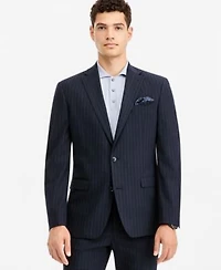 Bar Iii Mens Slim Fit Navy Pinstripe Suit Separates Macys Exclusive