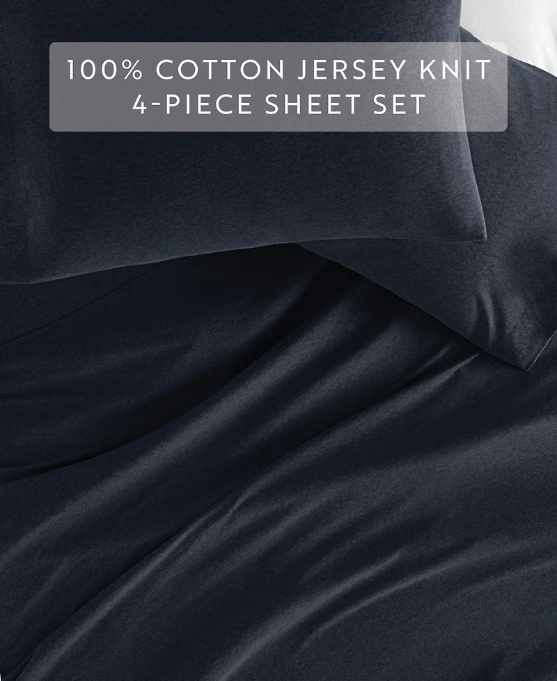ienjoy Home Jersey Cotton 4-Pc. Sheet Set