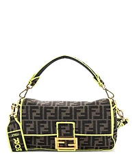 Pre-Owned Fendi Medium Baguette Nm Bag Zucca Canvas