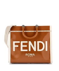 Pre-Owned Fendi Large Sunshine Shopper Tote Patent