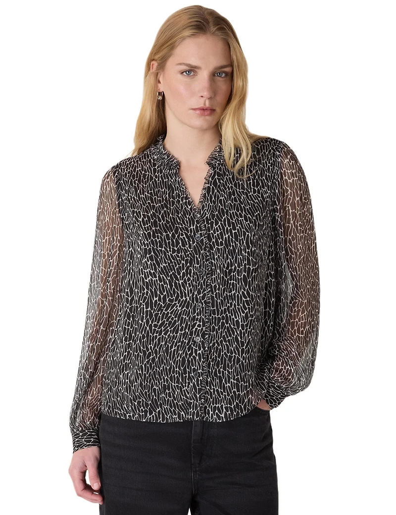 Whistles Women's Dragonfly Print Blouse
