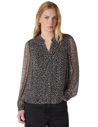 Whistles Women's Dragonfly Print Blouse