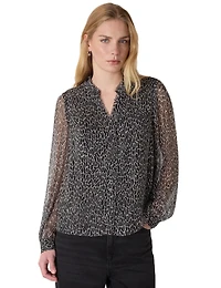 Whistles Women's Dragonfly Print Blouse