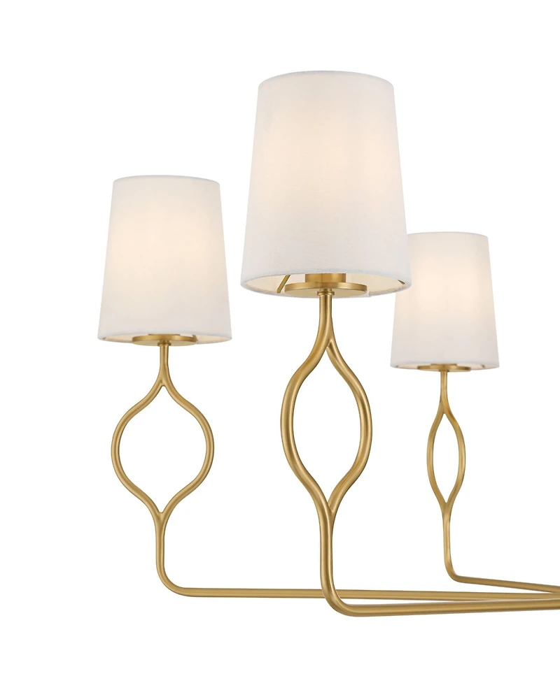 Possini Euro Design Pirouette 40"W Warm 6-Light Chandelier