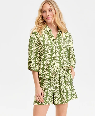 I.n.c. International Concepts Women's Flowy Half-Sleeve Blouse, Macy's Exclusive