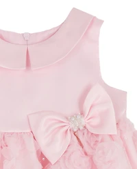 Rare Editions Baby Girls' Floral Soutache Dress