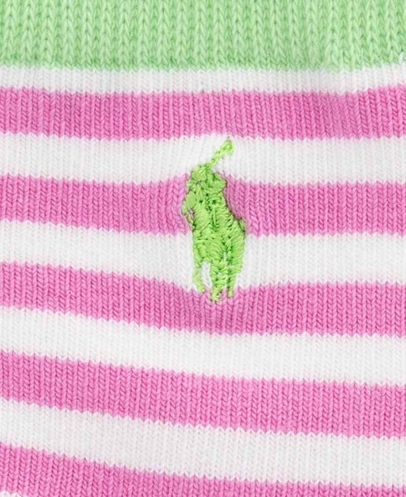 Polo Ralph Lauren Baby Girls' Classic Crew Socks, 3-Pack