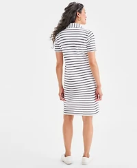 Style & Co Women's Striped Polo Dress, Macy's Exclusive