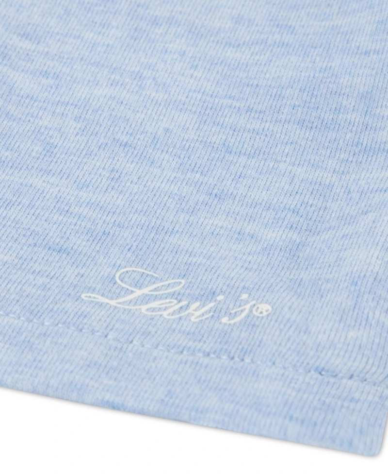 Levi's Girls' Toddler 2T-4T Peasant Top and Shorts, 2-Piece Set