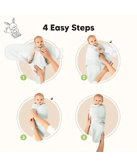KeaBabies 3pk Soothe Wren Swaddle Sleep Sacks, Newborn Swaddles Wrap 0-3 Months, Soft Baby Wearable Blanket