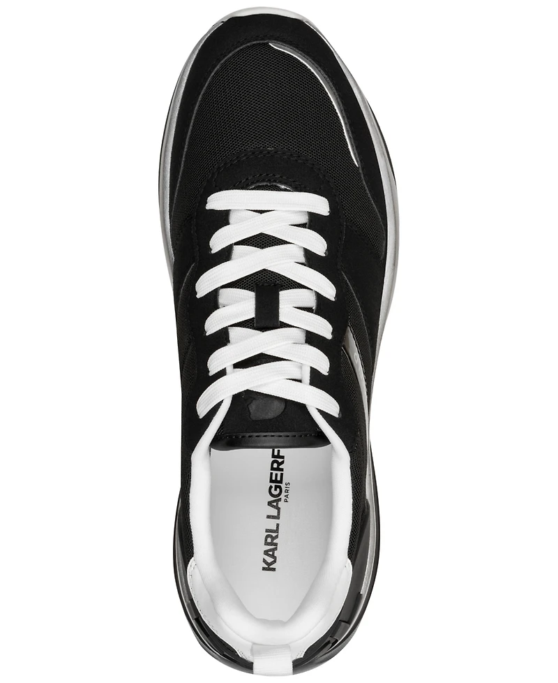 Karl Lagerfeld Men's Lace-Up Runner Logo Sneakers