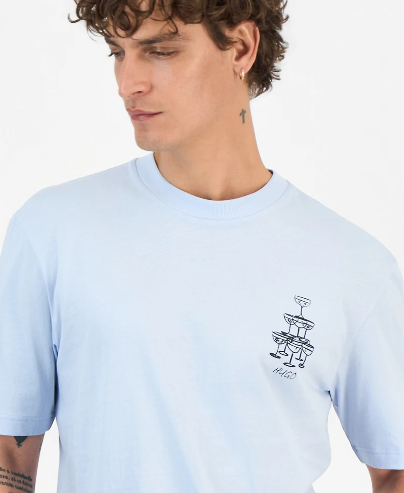 Hugo Boss Men's Nucavo Cotton Logo Graphic T-Shirt