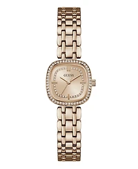 Guess Women's Rose Gold-Tone Stainless Steel Analog Watch, 25mm
