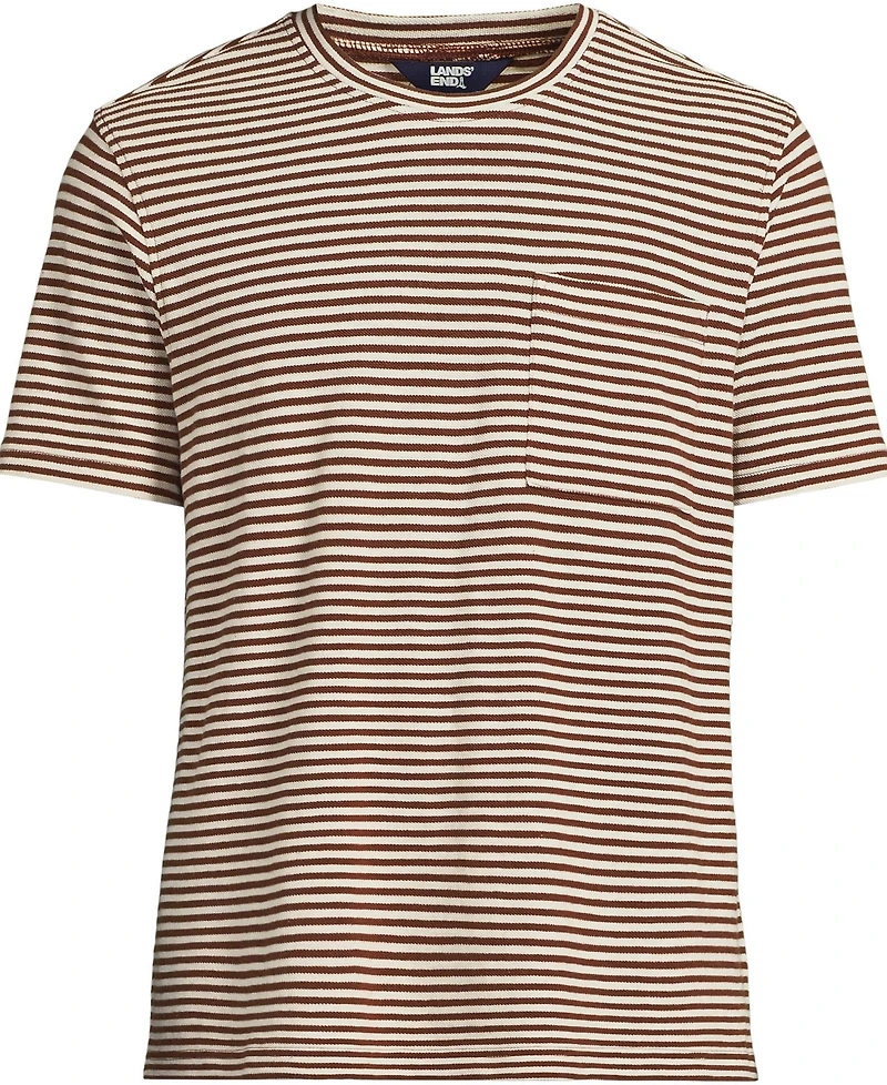 Lands' End Men's Short Sleeve Cotton Linen Tee