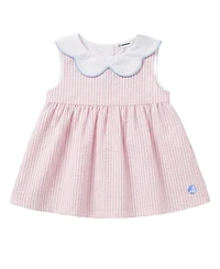 Sperry Baby Girls' Striped Dress, Bloomers and Hat, 3-Piece Set