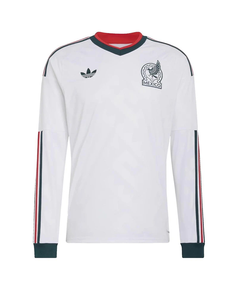 Adidas Men's White Mexico National Team Fifa X World Cup 2026 Away Replica Long Sleeve Jersey