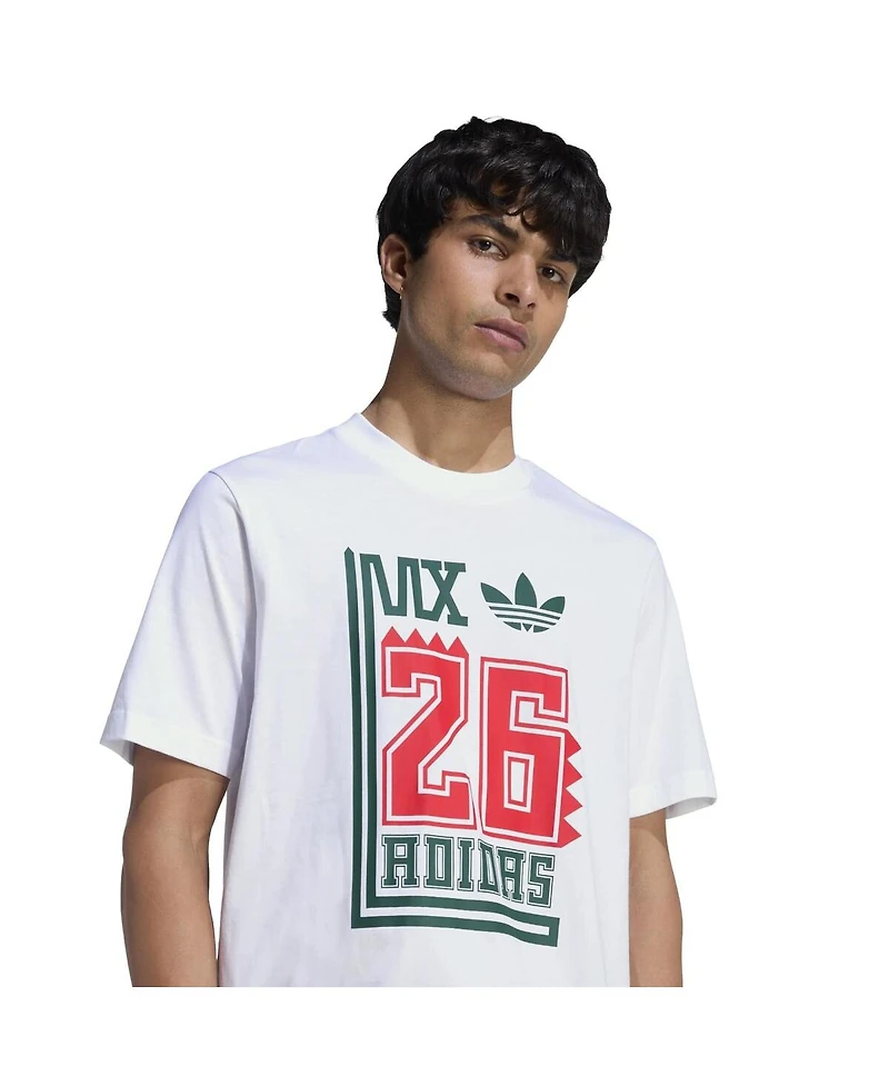 Adidas Men's White Mexico National Team Fifa X World Cup 2026 Alphaskin T-Shirt