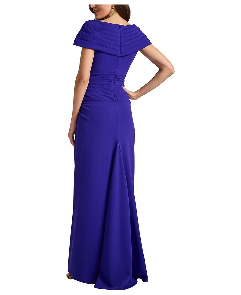 Tadashi Shoji Perkins Asymmetric Draped Gown