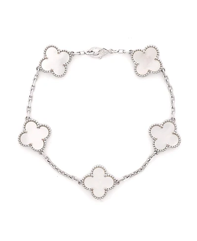 Pre-Owned Van Cleef and Arpels Vintage Alhambra 5 Motifs Bracelet