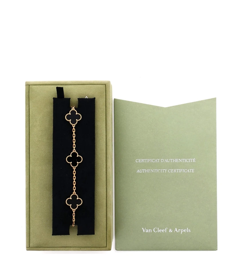 Pre-Owned Van Cleef and Arpels Vintage Alhambra 5 Motifs Bracelet