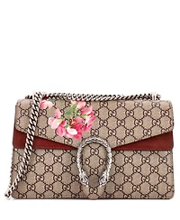 Pre-Owned Gucci Small Dionysus Bag Blooms Print Gg Coated Canvas