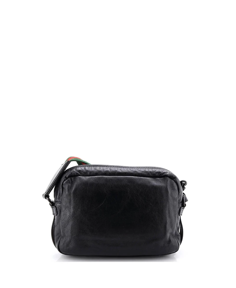 Pre-Owned Gucci Tonal Double G Shoulder Bag Leather