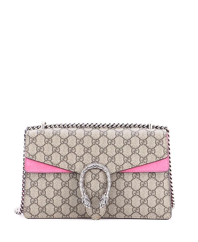 Pre-Owned Gucci Small Dionysus Bag Gg Coated Canvas